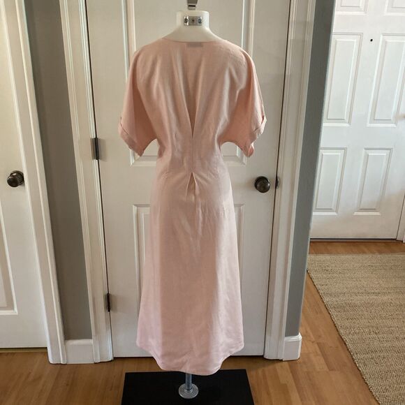 Marysia Resort Pink Micro Check Dress Lace Up Dress -Size XS - Picture 8 of 15